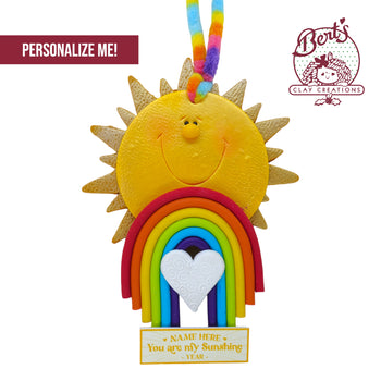 You Are My Sunshine Ornament - Bert's Clay Creations